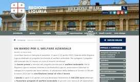 
							         imprese e commercio - Un bando per il welfare ... - Regione Liguria								  
							    