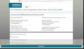
							         Impressum der Müllheizkraftwerk Rothensee GmbH - MHKW ...								  
							    