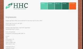 
							         Impressum – HHC | Human Help Community								  
							    