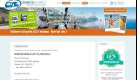 
							         Impressum - Reisemobil-Portal.de								  
							    