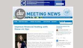 
							         Improve financial footing with these six tips - American Academy of ...								  
							    