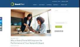 
							         Improve Nonprofit Performance with A Board Portal | BoardEffect								  
							    