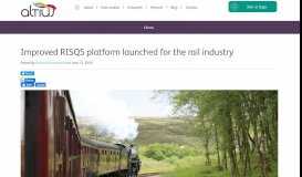 
							         Improved RISQS platform launched for the rail industry – Altius								  
							    