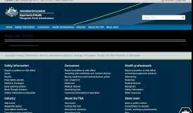 
							         Improved search facilities from the eBS website | Therapeutic ... - TGA								  
							    