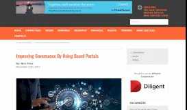 
							         Improving Governance By Using Board Portals - Bank Director								  
							    