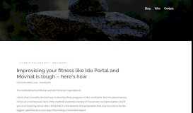 
							         Improvising your fitness like Ido Portal and Movnat is tough - here's ...								  
							    