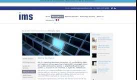 
							         IMS Making Tax Digital Portal - Integrated Management Solutions ...								  
							    