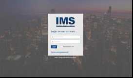 
							         IMS Portal								  
							    