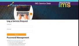 
							         IMS Service Desk Portal								  
							    