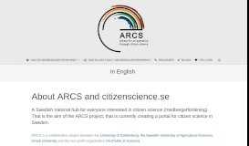 
							         In English | ARCS								  
							    