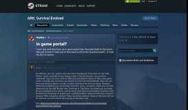 
							         In game portal? :: ARK: Survival Evolved General Discussions								  
							    