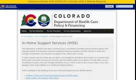 
							         In-Home Support Services (IHSS) | Colorado Department of Health ...								  
							    