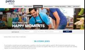 
							         In-Store Jobs – Petco Careers								  
							    