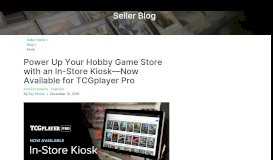
							         In-Store Kiosk - TCGplayer Pro								  
							    