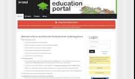 
							         In-tend Education Portal Tendering Site - Home								  
							    