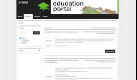 
							         In-tend Education Portal Tendering Site - Tenders - Current								  
							    