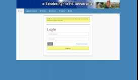 
							         In-Tend Electronic Tendering Site - Login								  
							    