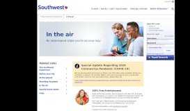 
							         In the air - Southwest Airlines Travel Experience								  
							    