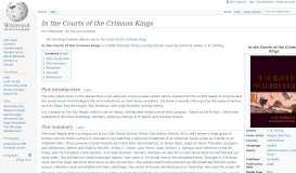 
							         In the Courts of the Crimson Kings - Wikipedia								  
							    