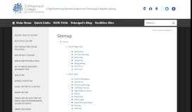 
							         In This Section - Collingwood College - Sitemap								  
							    