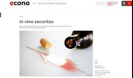 
							         In vino securitas :: econo - Das Portal für den Mittelstand								  
							    