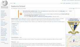 
							         Inaburra School - Wikipedia								  
							    