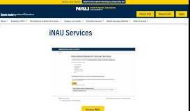 
							         iNAU Services | Center for International Education								  
							    