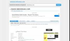 
							         inboxbear.com at WI. Nada - temp mail - fast and free								  
							    
