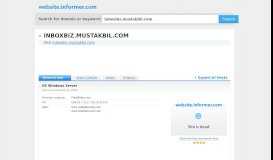 
							         inboxbiz.mustakbil.com at WI. Inbox Business Technologies (Pvt) Ltd ...								  
							    