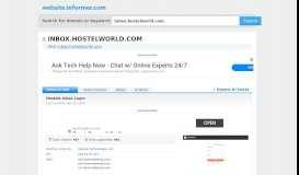 
							         inbox.hostelworld.com at WI. Hostels Inbox Login								  
							    