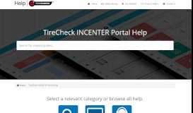 
							         INCENTER Portal - TireCheck Help								  
							    