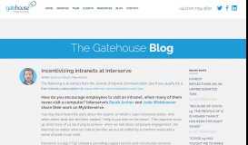 
							         Incentivizing intranets at Interserve - Gatehouse								  
							    