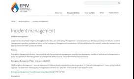 
							         Incident management | Emergency Management Victoria								  
							    
