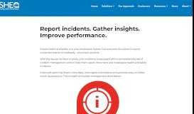 
							         Incident Management Software - SHE Software								  
							    