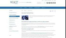 
							         Incident Reporting - Law Enforcement Cyber Center								  
							    