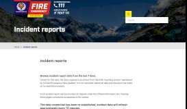 
							         Incident reports | Fire and Emergency New Zealand								  
							    