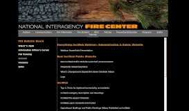 
							         Inciweb - National Interagency Fire Center								  
							    