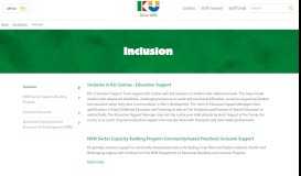 
							         Inclusion – KU Children's Services								  
							    