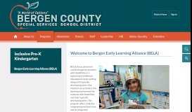 
							         Inclusive Pre-K Kindergarten / Bergen Early Learning Alliance (BELA)								  
							    