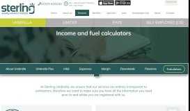 
							         Income & Fuel Calculators | Umbrella Contractors | Sterling Group								  
							    