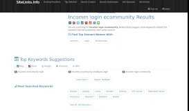 
							         Incomm login ecommunity Results For Websites Listing								  
							    