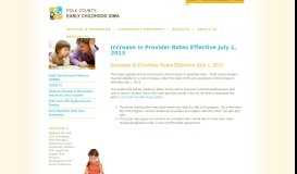 
							         Increase In Provider Rates Effective July 1, 2013 « News « Polk ...								  
							    