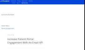 
							         Increase Patient Portal Engagement With An Email API – Paubox								  
							    