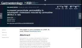 
							         Increased paracellular permeability in intrahepatic cholestasis ...								  
							    
