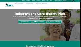 
							         Independent Care Health Plan								  
							    