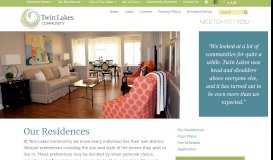 
							         Independent Living Residences - Twin Lakes Community								  
							    