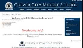 
							         Independent Study PE contract - Culver City Middle School								  
							    