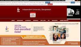 
							         Independent University, Bangladesh (IUB)								  
							    