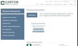 
							         index | Human Resources - Canton Public Schools								  
							    
