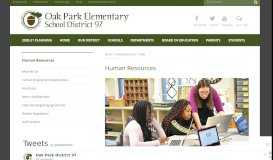 
							         Index | Human Resources - Oak Park Elementary School District 97								  
							    